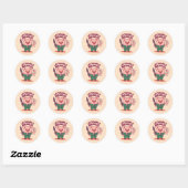 Sticker Rond Une affaire de cochon (Feuille)