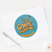 Sticker Rond Une approche humoristique des aventures de chasse (Enveloppe)