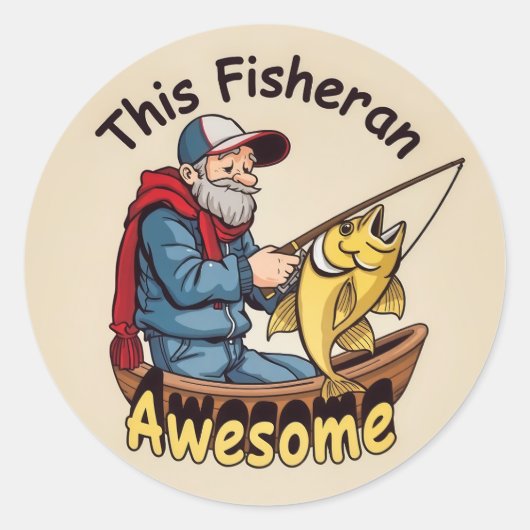 Sticker Rond Une aventure aquatique dynamique (Devant)