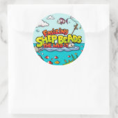 Sticker Rond Une aventure pour les jeunes pêcheurs (Sac)