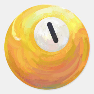 Sticker Rond Une balle