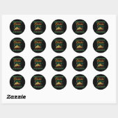 Sticker Rond Une Belle Pizza Au Fromage Juste Pour Moi Seul Che (Feuille)