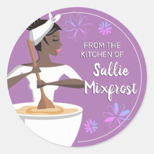 Sticker Rond Une boulangerie afro-américaine de la cuisine de