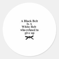 une ceinture noire est une ceinture blanche karate