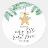 Sticker Rond Une charmante fête de mariage (Devant)