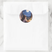 Sticker Rond Une Conversation Silencieuse avec le Ciel (Sac)