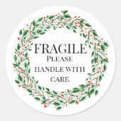 Sticker Rond Une couronne fragile, s'il vous plaît, faites atte (Devant)