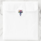 Sticker Rond Une création florale présente typiquement une vari (Sac)