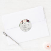 Sticker Rond Une douce fin à un nouveau Mariage débutant (Enveloppe)