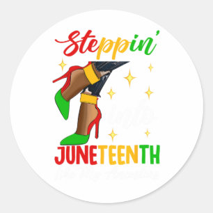 Sticker Rond Une Femme Noire Entrant Au 18Ème Siècle Comme Mes