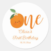 Sticker Rond Une fête d'anniversaire de Little Cutie (Devant)