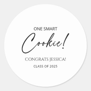Sticker Rond Une fête de Graduation Cookie intelligente pour