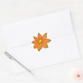 Sticker Rond Une fleur (Enveloppe)