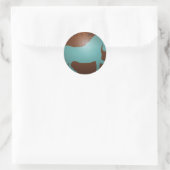 STICKER ROND UNE FOIS SUR UN CHEVAL (Sac)