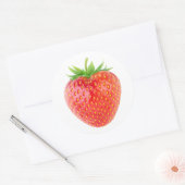 Sticker Rond Une fraise (Enveloppe)