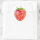 Sticker Rond Une fraise (Sac)