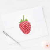 Sticker Rond Une framboise (Enveloppe)