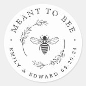 Sticker Rond Une gerbe botanique rustique veut dire mariage d'a (Devant)