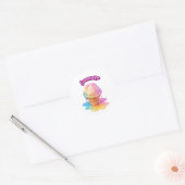 Sticker Rond Une glace fondue (Enveloppe)