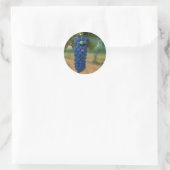 Sticker Rond Une grappe de raisins frais violets (Sac)