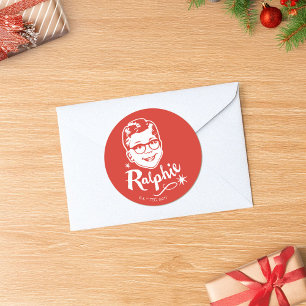 Sticker Rond Une histoire de Noël   Ralphie