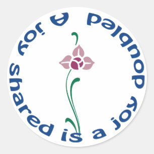 Sticker Rond Une joie partagée
