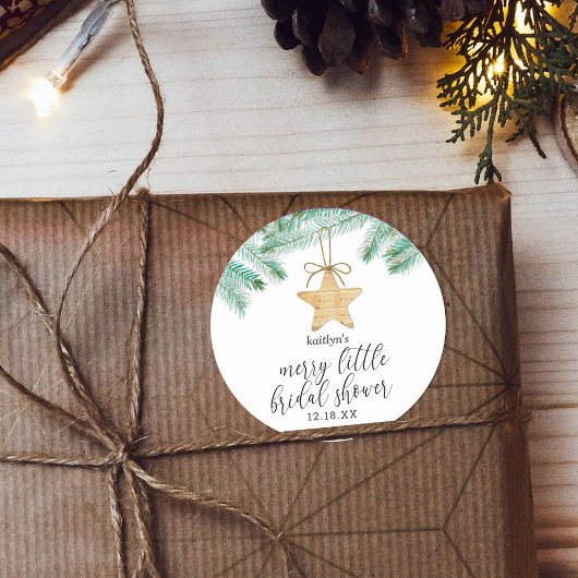 Sticker Rond Une Jolie Petite Fête des mariées