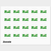 Sticker Rond Une mère chanceuse ☘️ (Feuille)