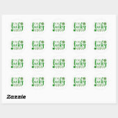 Sticker Rond Une mère chanceuse ☘️ (Feuille)