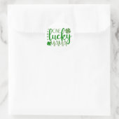 Sticker Rond Une mère chanceuse ☘️ (Sac)