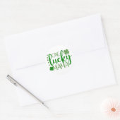 Sticker Rond Une mère chanceuse ☘️ (Enveloppe)