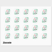 Sticker Rond Une mère chanceuse irish (Feuille)