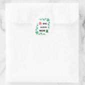 Sticker Rond Une mère chanceuse irish (Sac)