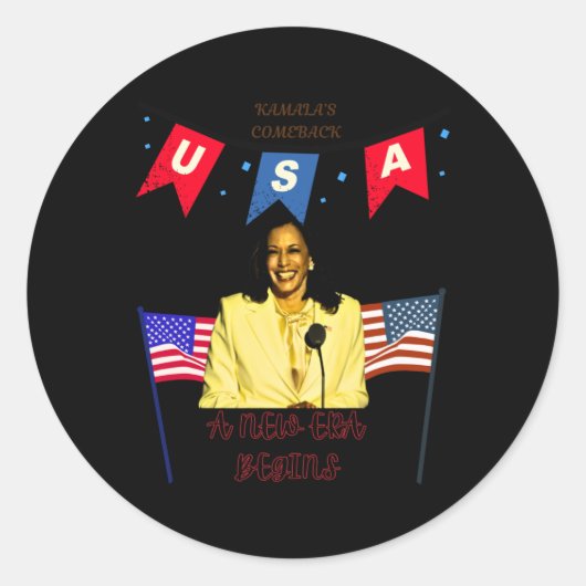 Sticker Rond Une nouvelle ère commence (Devant)