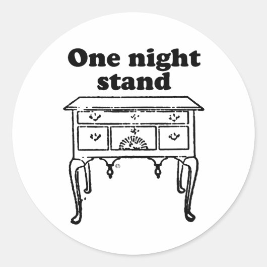 STICKER ROND UNE NUIT D'AMOUR (Devant)