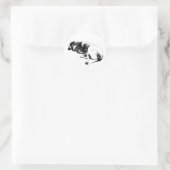Sticker Rond Une pause silencieuse (Sac)