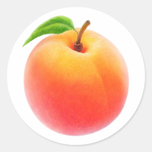 Sticker Rond Une pêche fraîche