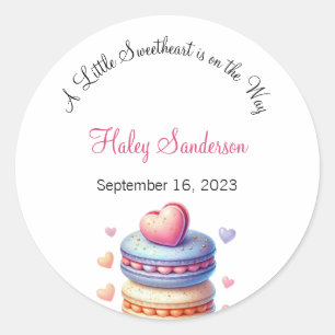 Sticker Rond Une petite chérie est sur la voie Invitation