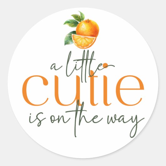 Sticker Rond Une Petite Cutie Est Sur Le Chemin Des Phoques D'E (Devant)