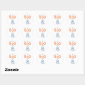 Sticker Rond Une petite fête de bébé Boo (Feuille)