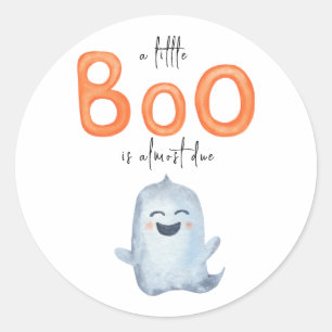 Sticker Rond Une petite fête de bébé Boo