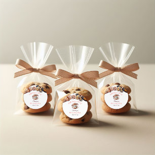 Sticker Rond Une Petite Perle Sous Le Baby shower Des Filles De