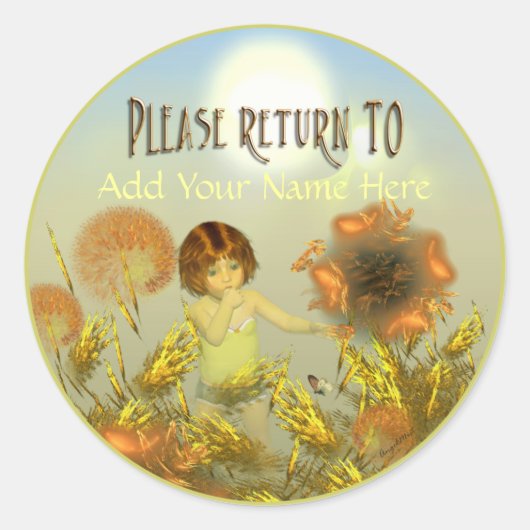 Sticker Rond Une plaque d'immatriculation de jour plus brillant (Devant)