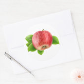 Sticker Rond Une pomme rouge (Enveloppe)