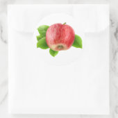 Sticker Rond Une pomme rouge (Sac)