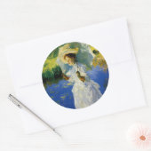 Sticker Rond Une promenade matinale (Enveloppe)