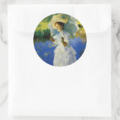 Sticker Rond Une promenade matinale (Sac)