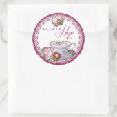 Sticker Rond Une tasse d'autocollants ronds (Sac)