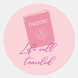 Sticker Rond Une vie bien parcourue