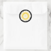 Sticker Rond unfleur jaune (Sac)